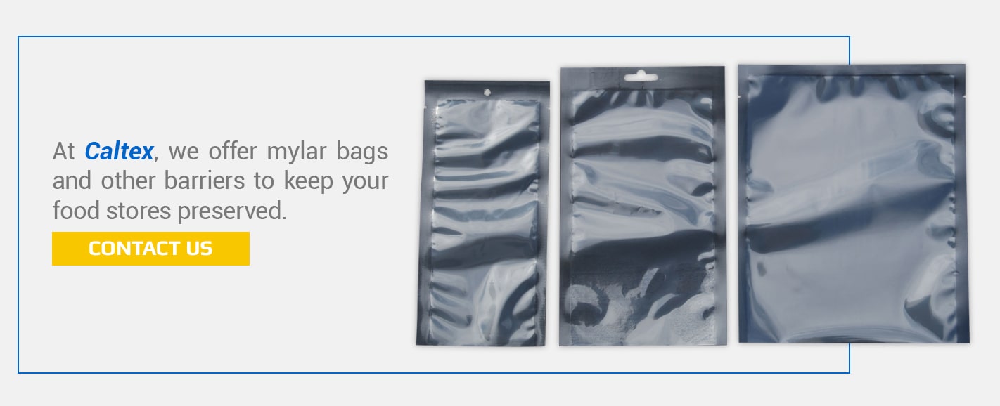 mylar bags and other barriers