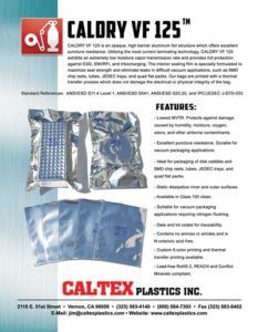 caldry vf 125 static shielding bags